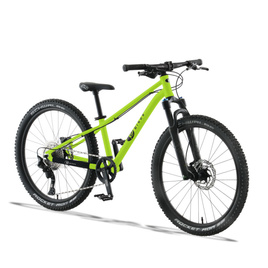 Bicicletă ușoară pentru copii KUbikes 24S DISC Verde