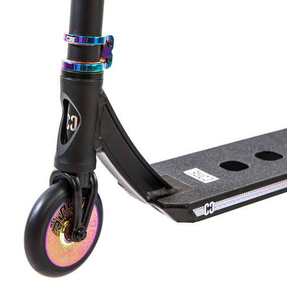Trotinetă Freestyle CORE CL1 Complete Stunt Scooter Negru-Neochrome înălțime 85 cm
