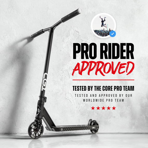 Trotinetă freestyle CORE CG1 Complete Stunt Scooter Negru înălțime 81 cm