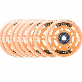 Story Inline Skates Rollerblade Roți cu rulmenți Orange 64 mm (8 buc).)