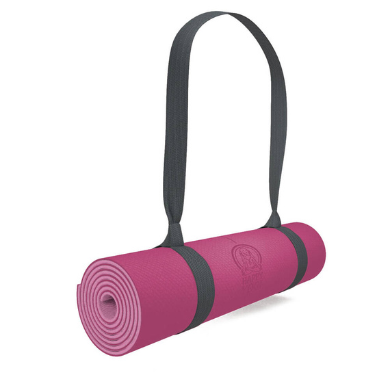 Happy Yoga mat TPE 6mm ECO anti-alunecare Roz