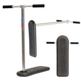 Story Trampoline Scooter negru wys. 61 cm