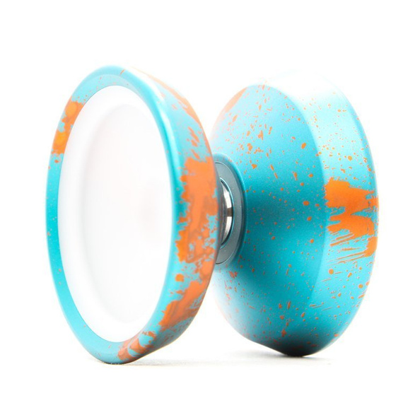 Metal Yoyo CzechPoint Pivot - Aqua Orange Alb