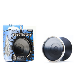 Yoyo metalic pentru YoYoFactory BiMetal avansat negru și argintiu