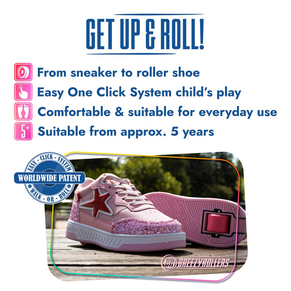 Breezy Rollers Star roz și galben