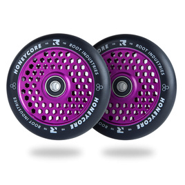 Root Industries Honeycore Black Pro Scooter Wheels 2-Pack Purple 110 mm (2 buc).)