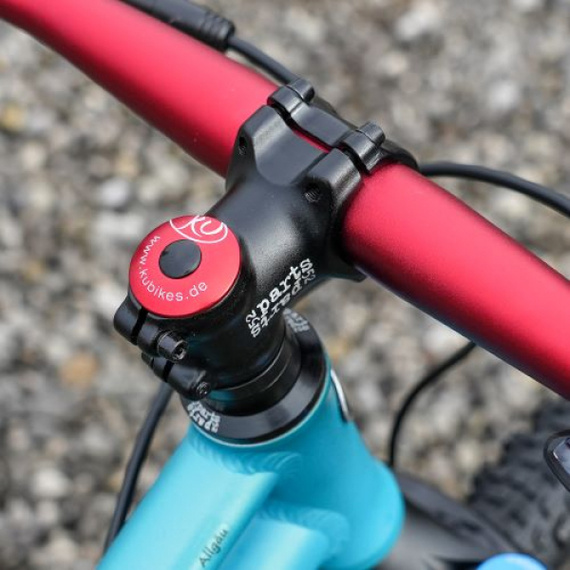 KUbikes bicicletă ușoară pentru copii 24S DISC Turcoaz roșu
