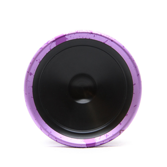 Yoyo pentru avansați YoYoFactory Czech Point Pivot Purple și Black Splash