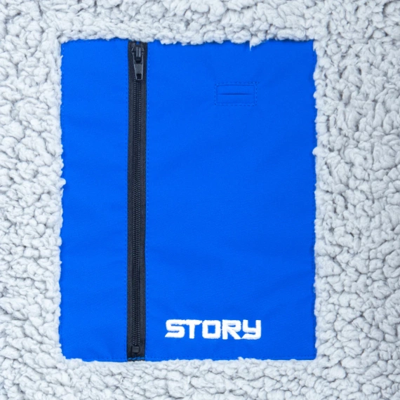 Poncho Poncho Jachetă Story Change Robe Albastru