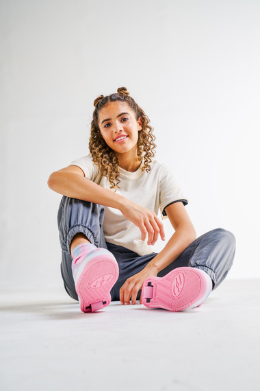 Heelys Rezerve Low pantofi Bright pink/White/Tanes